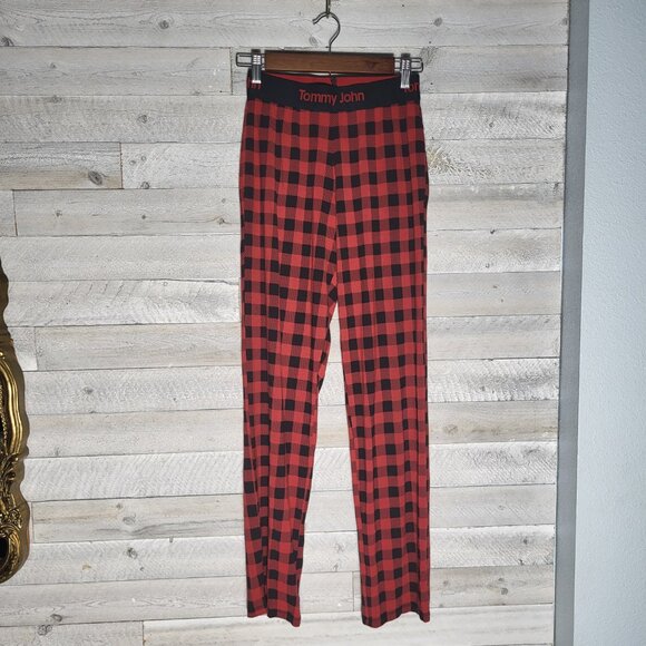 Tommy John XS red/black buffalo check pajama pants. Cabincore. - Picture 1 of 6